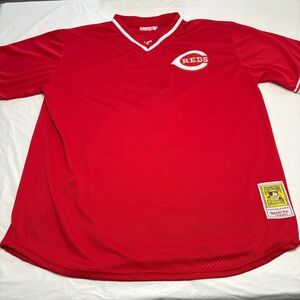 Mitchell Ness Cooperstown Collection Authentic Johnny Bench #5 Reds Jersey XXXL